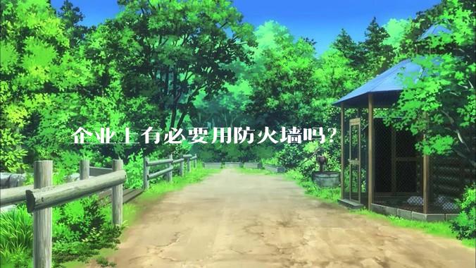 企业上有必要用防火墙吗？