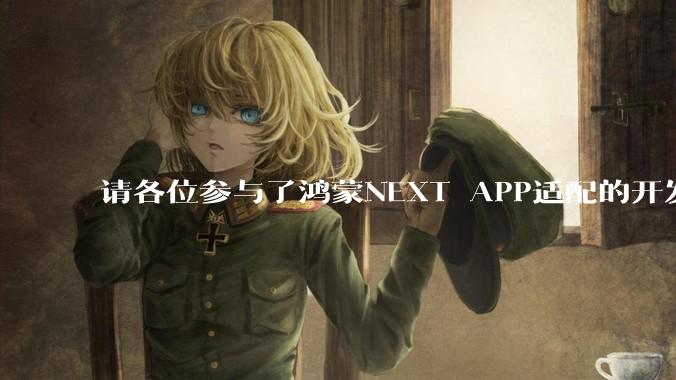 请各位参与了鸿蒙NEXT APP适配的开发者来谈一谈适配过程中的感受？