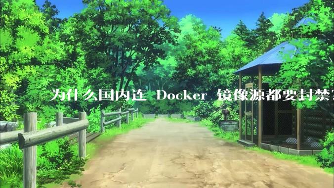 为什么国内连 Docker 镜像源都要封禁？